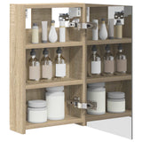 Vidaxl badkamer spiegelkast sonoma eiken 30 x 10,5 x 50 cm