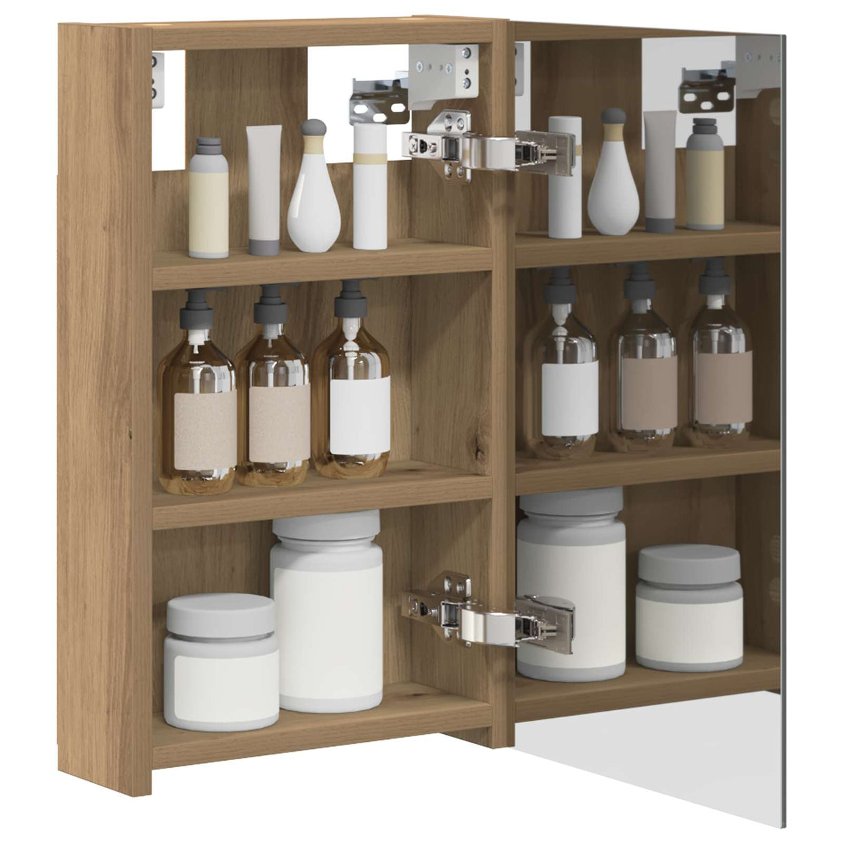 Vidaxl badkamer spiegelkast artisanaal eiken 30 x 10,5 x 50 cm