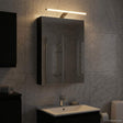 Vidaxl badkamer spiegelkast zwart eiken 40 x 10,5 x 60,5 cm