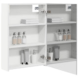 Vidaxl badkamer spiegelkast wit 50 x 14,5 x 70 cm bewerkt hout