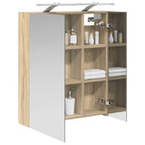 Vidaxl badkamer spiegelkast sonoma eiken 60 x 14,5 x 70 cm