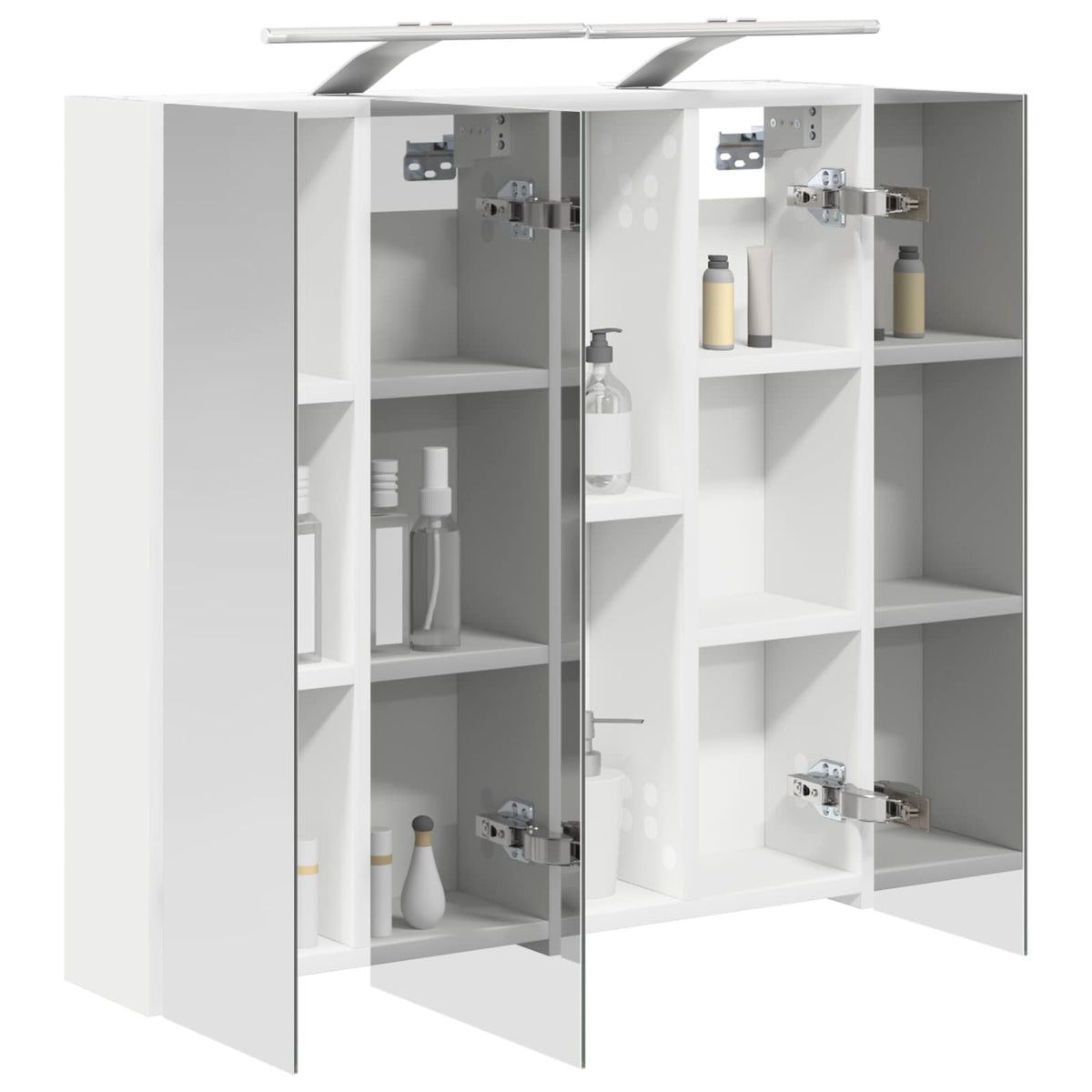 Vidaxl badkamer spiegelkast wit 70 x 14,5 x 70 cm bewerkt hout