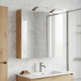 Vidaxl badkamer spiegelkast artisanaal eiken 70 x 14,5 x 70 cm