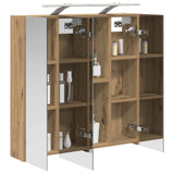Vidaxl badkamer spiegelkast artisanaal eiken 70 x 14,5 x 70 cm