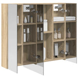Vidaxl badkamer spiegelkast sonoma eiken 80 x 14.5 x 70 cm