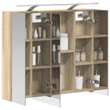 Vidaxl badkamer spiegelkast sonoma eiken 80 x 14.5 x 70 cm
