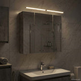 Vidaxl badkamer spiegelkast beton grijs 80 x 14.5 x 70 cm bewerkt hout