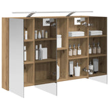 Vidaxl badkamer spiegelkast artisanaal eiken 100 x 14,5 x 70 cm