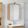 Vidaxl badkamer spiegelkast ambachtelijk eiken 43 x 16 x 62.5 cm
