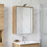 Vidaxl badkamer spiegelkast ambachtelijk eiken 43 x 16 x 62.5 cm