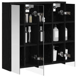 Vidaxl badkamer spiegelkast zwart eiken 63,5 x 16 x 62,5 cm