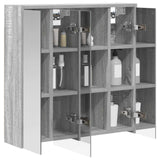 Vidaxl badkamer spiegelkast grijs sonoma 63,5 x 16 x 62,5 cm