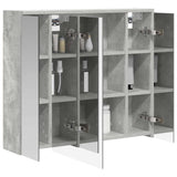 Vidaxl badkamer spiegelkast beton grijs 73,5 x 16 x 62,5 cm