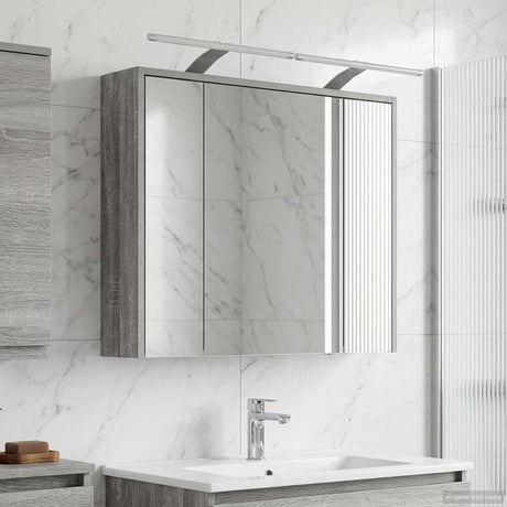 Vidaxl badkamer spiegelkast grijs sonoma 73,5 x 16 x 62,5 cm