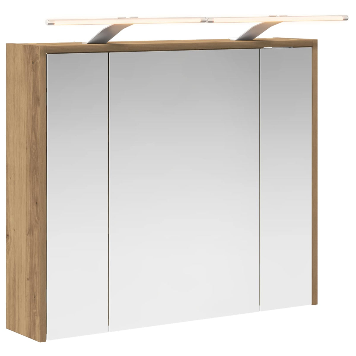 Vidaxl badkamer spiegelkast ambachtelijk eiken 73,5 x 16 x 62,5 cm