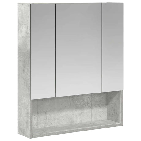 Vidaxl badkamer spiegelkast beton grijs 60 x 14.5 x 70 cm bewerkt hout