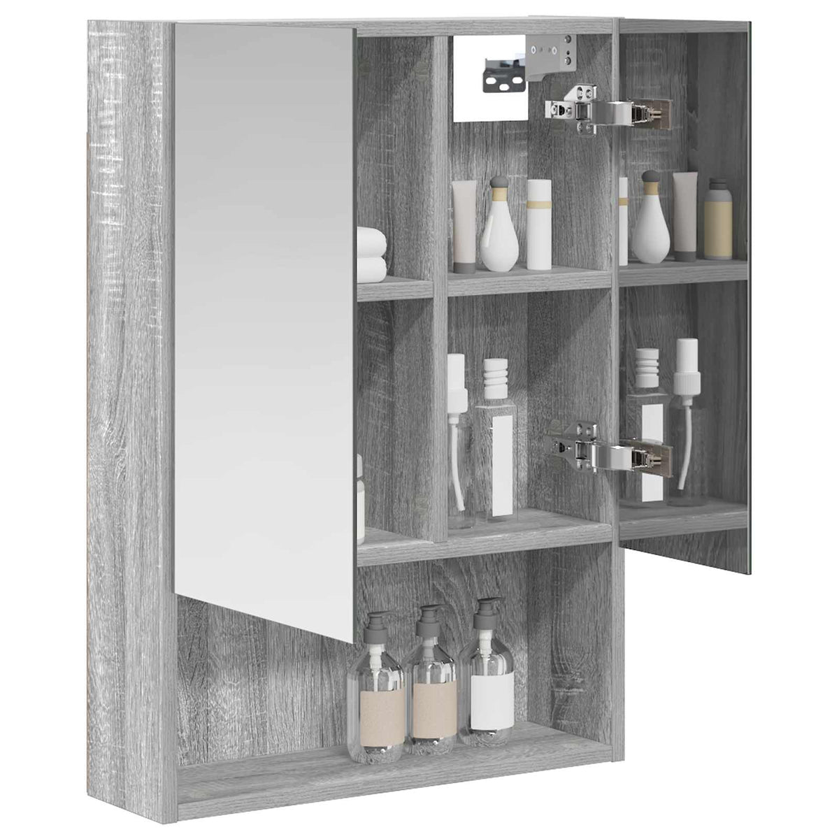 Vidaxl badkamer spiegelkast grijs sonoma 50 x 14,5 x 70 cm