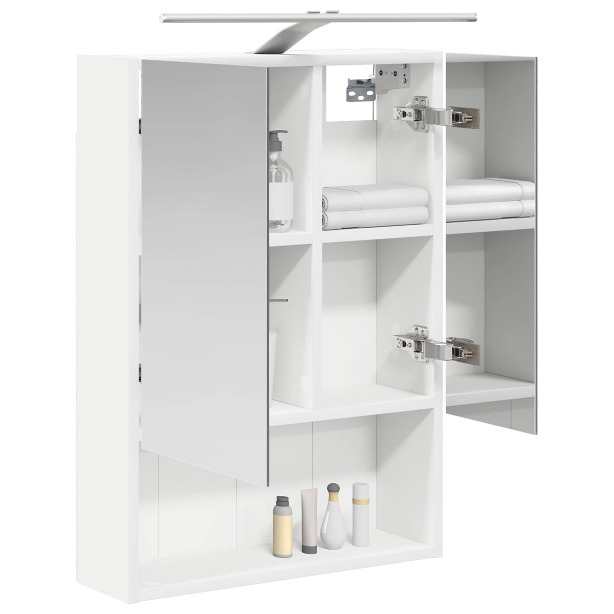 Vidaxl badkamer spiegelkast wit 50 x 14,5 x 70 cm bewerkt hout