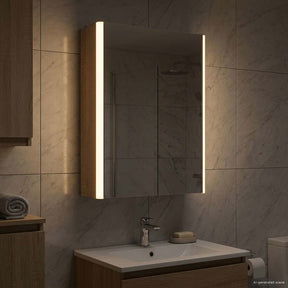 Vidaxl badkamer spiegelkast sonoma eiken 33 x 11,5 x 50 cm