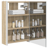 Vidaxl badkamer spiegelkast sonoma eiken 33 x 11,5 x 50 cm