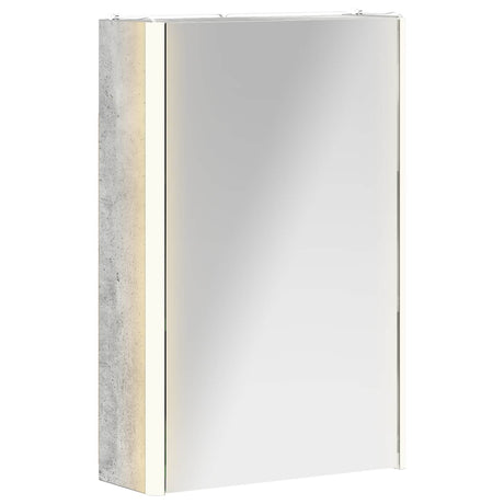 Vidaxl badkamer spiegelkast beton grijs 33 x 11,5 x 50 cm bewerkt hout