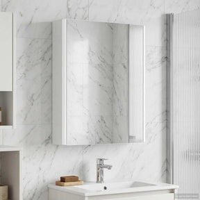 Vidaxl badkamer spiegelkast wit 43 x 11,5 x 60,5 cm bewerkt hout