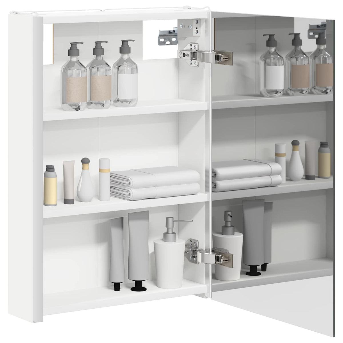 Vidaxl badkamer spiegelkast wit 43 x 11,5 x 60,5 cm bewerkt hout