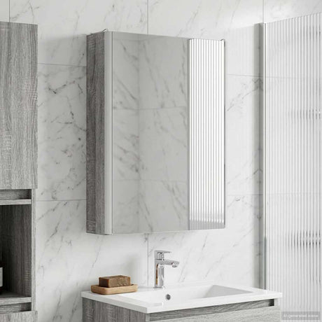 Vidaxl badkamer spiegelkast grijs sonoma 43 x 11,5 x 60,5 cm