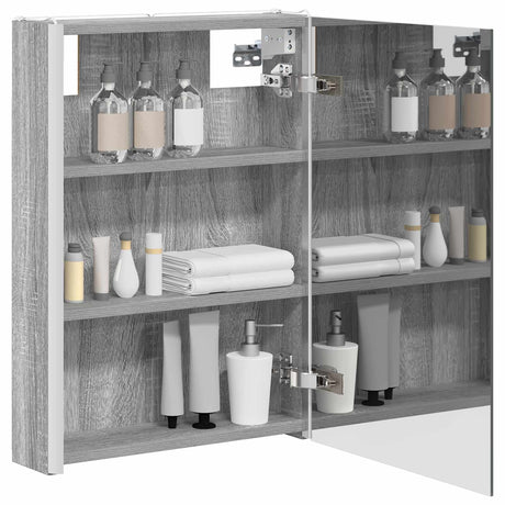 Vidaxl badkamer spiegelkast grijs sonoma 43 x 11,5 x 60,5 cm