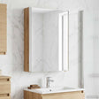 Vidaxl badkamer spiegelkast ambachtelijk eiken 43 x 11,5 x 60,5 cm