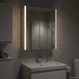 Vidaxl badkamer spiegelkast wit 53,5 x 15,5 x 70 cm bewerkt hout