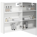 Vidaxl badkamer spiegelkast wit 53,5 x 15,5 x 70 cm bewerkt hout