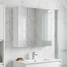 Vidaxl badkamer spiegelkast wit 63,5 x 15,5 x 60,5 cm bewerkt hout