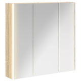 Vidaxl badkamer spiegelkast sonoma eiken 73,5 x 15,5 x 70 cm