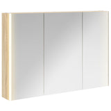 Vidaxl badkamer spiegelkast sonoma eiken 103,5 x 15,5 x 70 cm