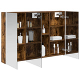 Vidaxl badkamer spiegelkast gerookt eiken 103,5 x 15,5 x 70 cm