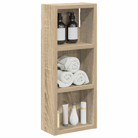 Vidaxl badkamer wandkast sonoma eiken 20 x 10 x 50 cm