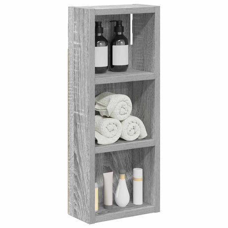 Vidaxl badkamer wandkast grijze sonoma 20 x 10 x 50 cm