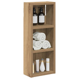 Vidaxl badkamer wandkast artisanaal eiken 20 x 10 x 50 cm