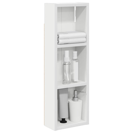 Vidaxl badkamer wandkast wit 20 x 10 x 60,5 cm geconstrueerd hout