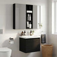 Vidaxl badkamer wandkast zwarte eik 20 x 10 x 60,5 cm