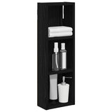 Vidaxl badkamer wandkast zwarte eik 20 x 10 x 60,5 cm
