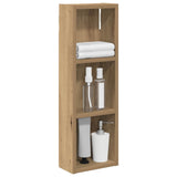 Vidaxl badkamer wandkast ambachtelijk eiken 20 x 10 x 60,5 cm