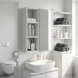 Vidaxl badkamer wandkast wit 20 x 16 x 62,5 cm geconstrueerd hout