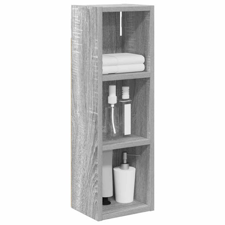 Vidaxl badkamer wandkast grijze sonoma 20 x 16 x 62,5 cm