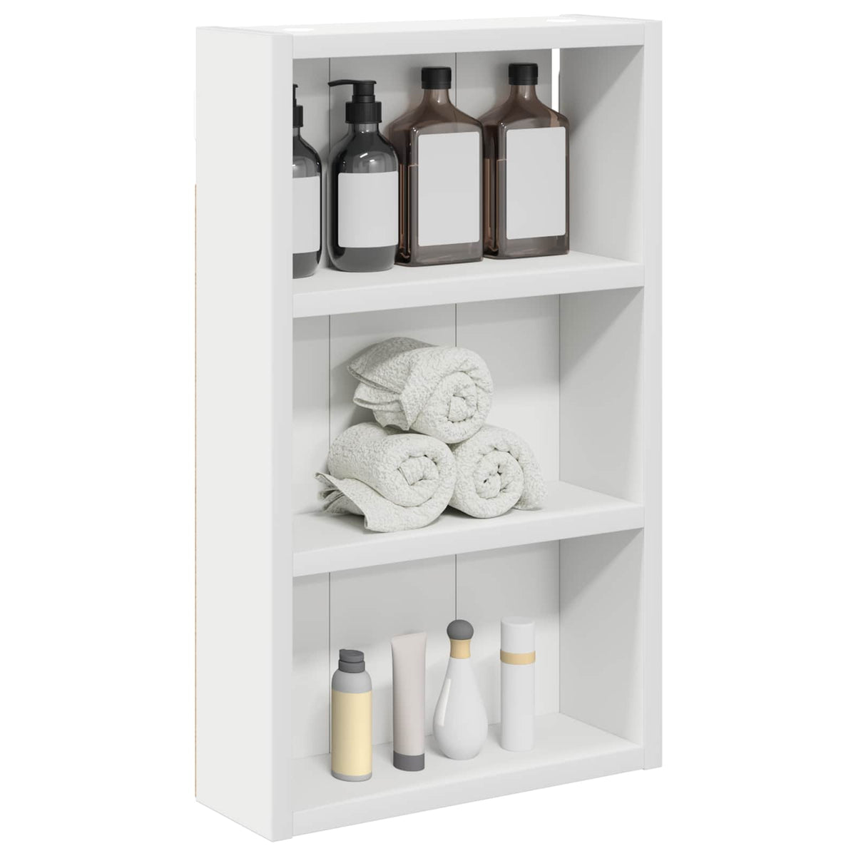 Vidaxl badkamer wandkast wit 30 x 10 x 50 cm geconstrueerd hout