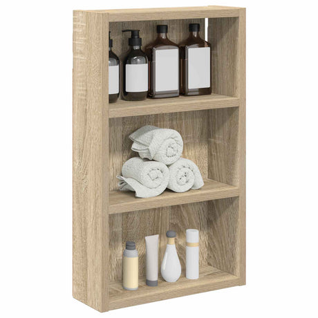 Vidaxl badkamer wandkast sonoma eiken 30 x 10 x 50 cm