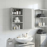 Vidaxl badkamer wandkast beton grijs 30 x 10 x 50 cm