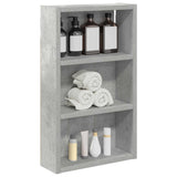 Vidaxl badkamer wandkast beton grijs 30 x 10 x 50 cm