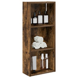Vidaxl badkamer wandkast gerookte eik 30 x 14 x 70 cm